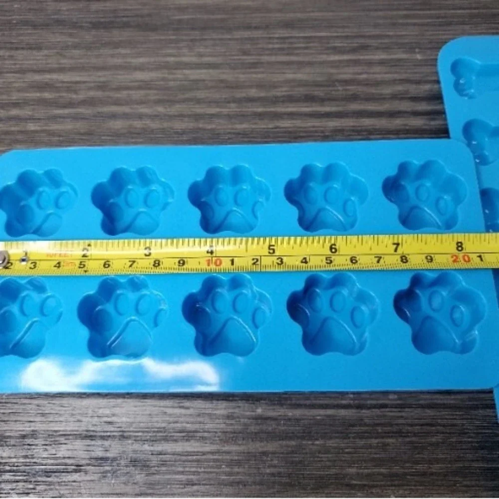 Two Piece Silicone Cat Dog Paw And Bone Mold Set - Ice, Chocolate,  Crafting